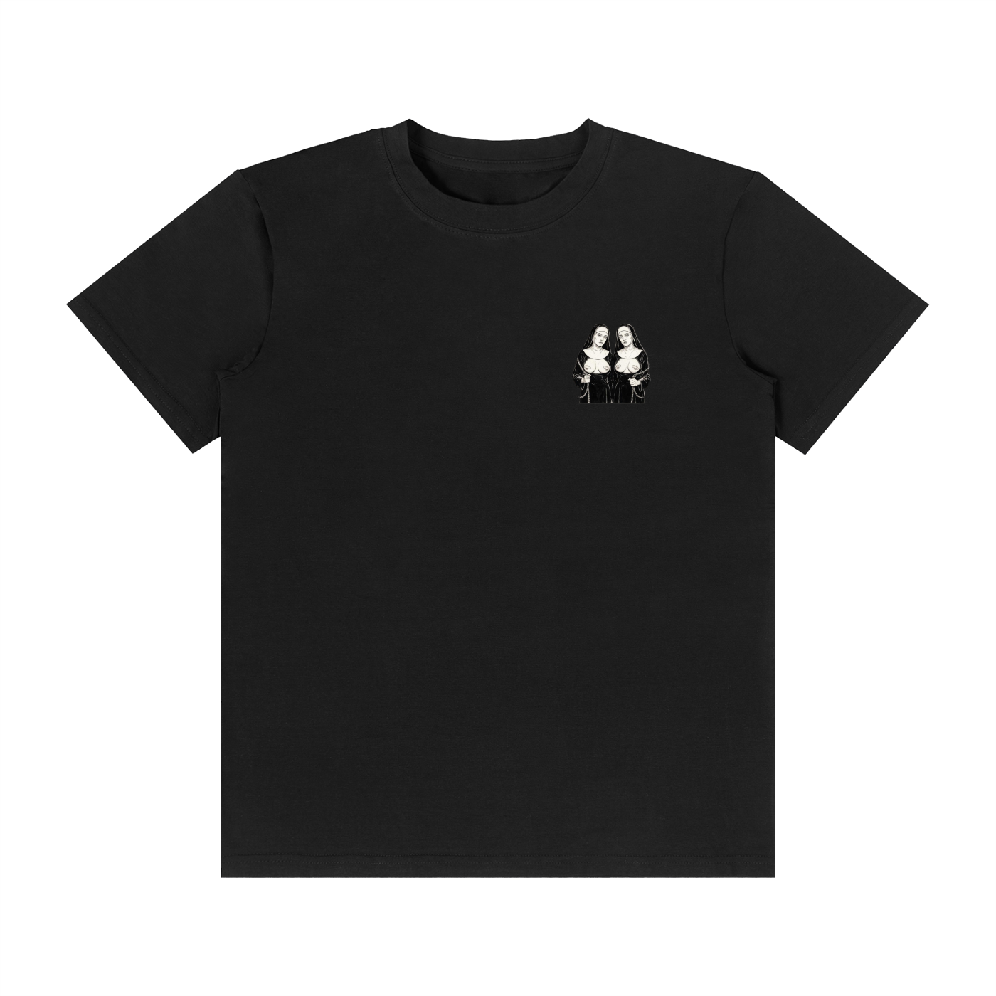 NUNS - Unisex Classic Crew Neck Cotton T-Shirt