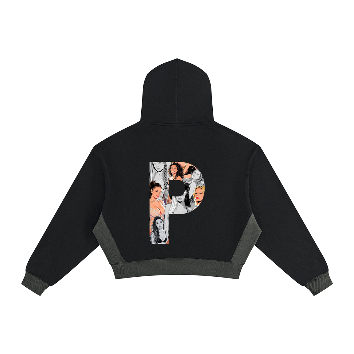 POPE P Color Block Hoodie