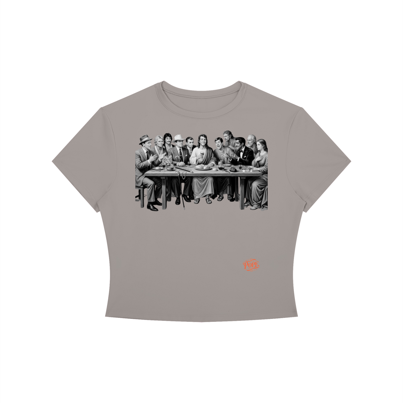 The Last Supper - Women's Crewneck Crop T-Shirt