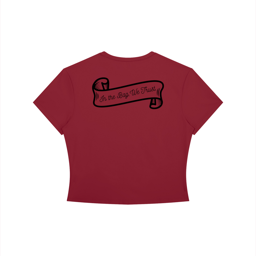 VV In The Bag We Trust - Women's Crewneck Crop T-Shirt