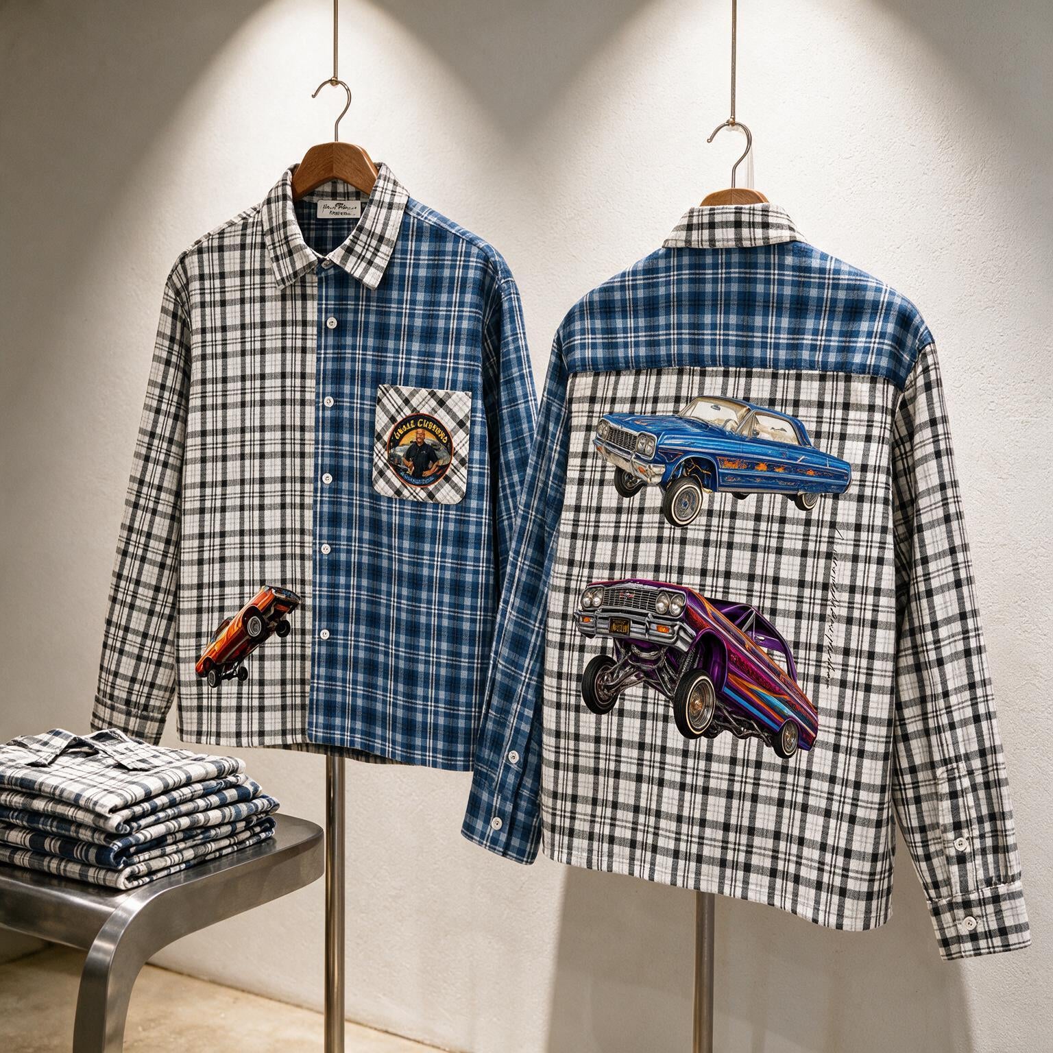 Orale Customs Plaid Long-Sleeve Shirt