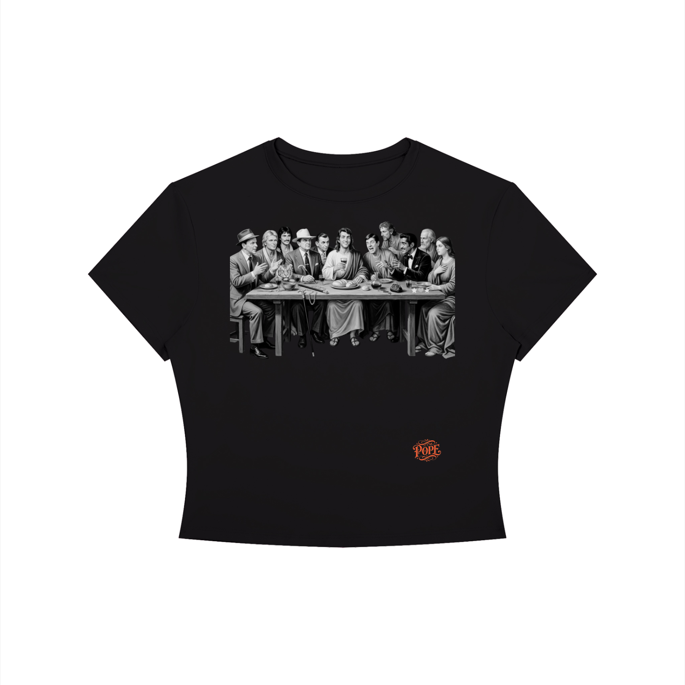 The Last Supper - Women's Crewneck Crop T-Shirt