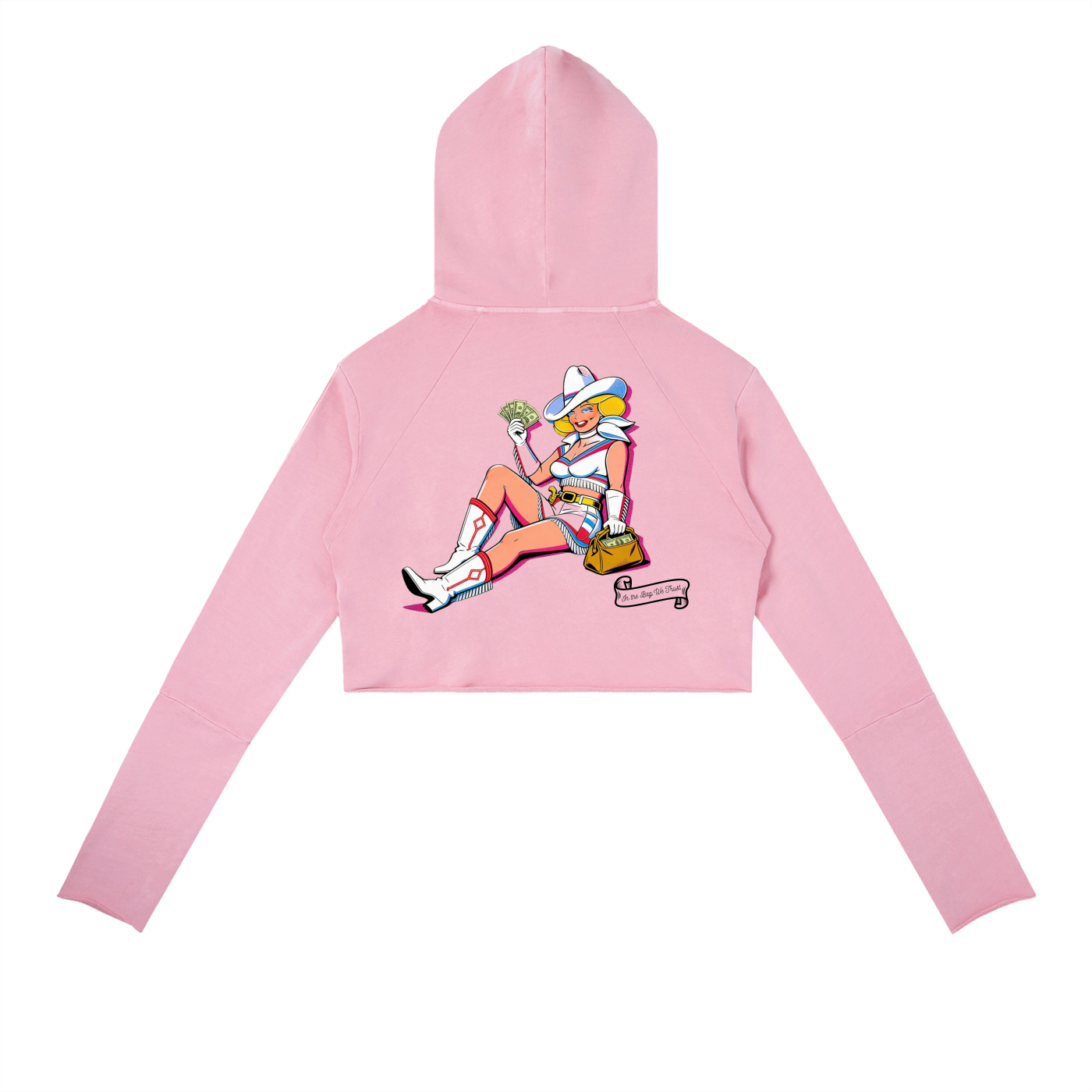 VV In The Bag We Trust - Vintage Washed Raw Edge Hoodie