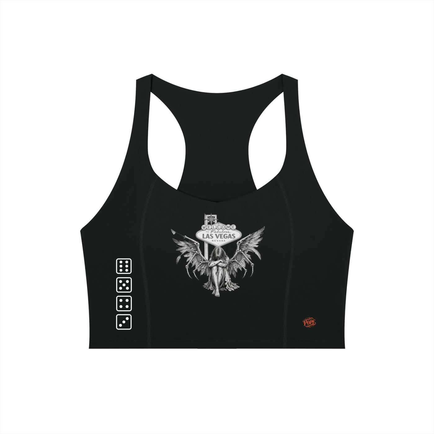 No Wings for the Wicked - Women’s Tight Paneling Yoga Tank Top