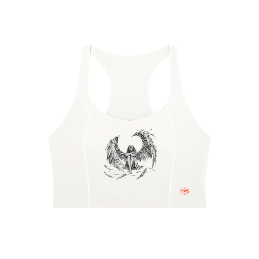 No Wings for the Wicked - Women’s Tight Paneling Yoga Tank Top