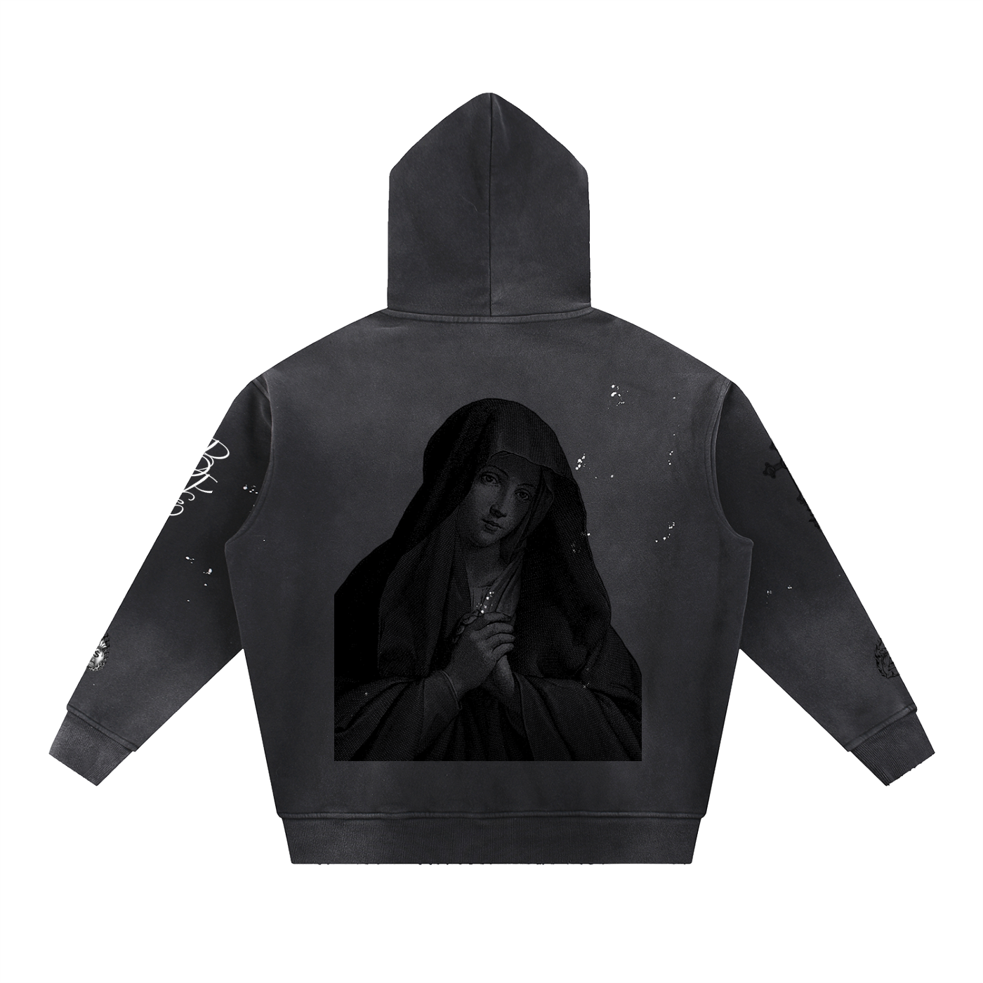 POPE - Vintage Washed Frayed Fleece Hoodie