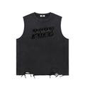 POPE In The Bag We Trust - Snow Washed Raw-Hem Tank Top