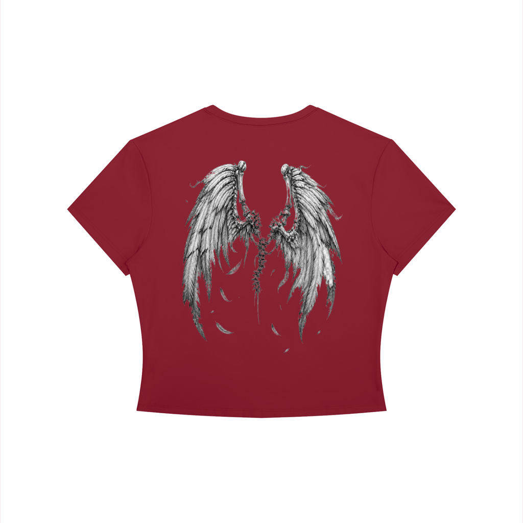 No Wings for The Wicked - Women's Crewneck Crop T-Shirt