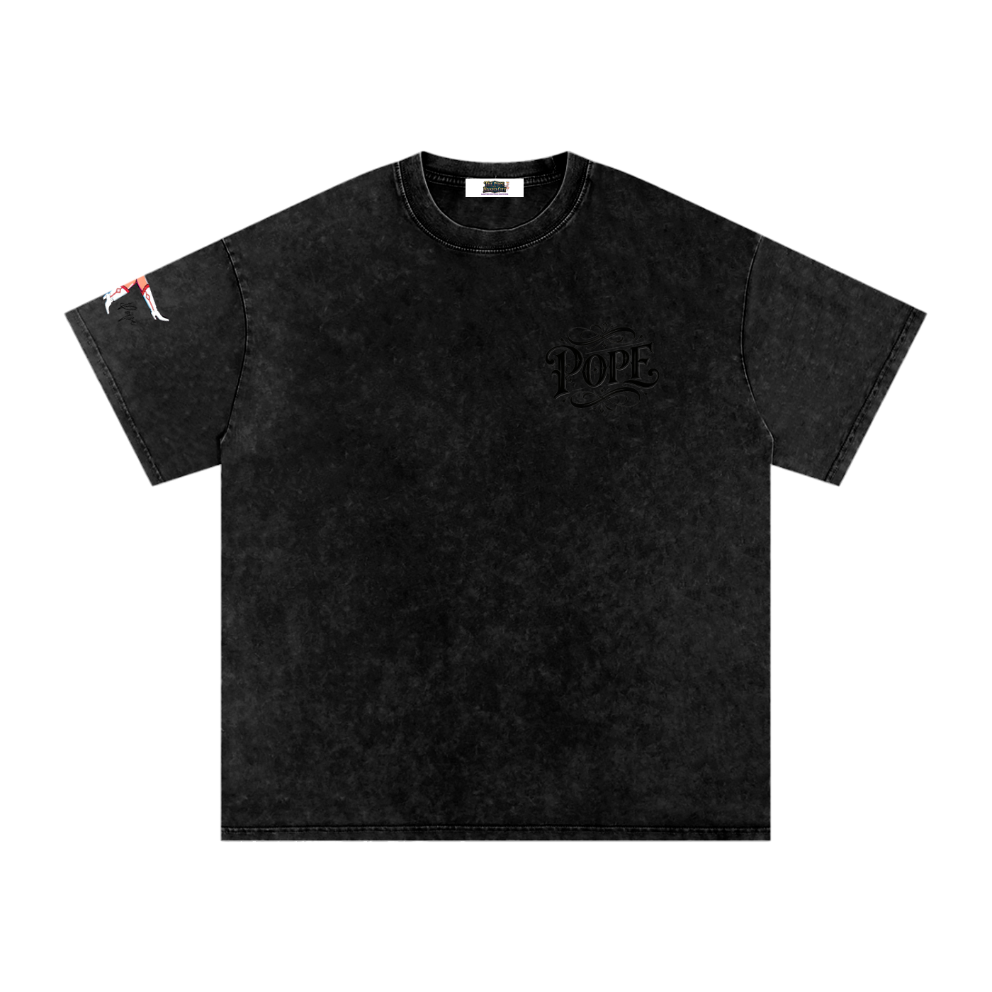 Lollipop - Snow Washed Oversized Cotton T-Shirt