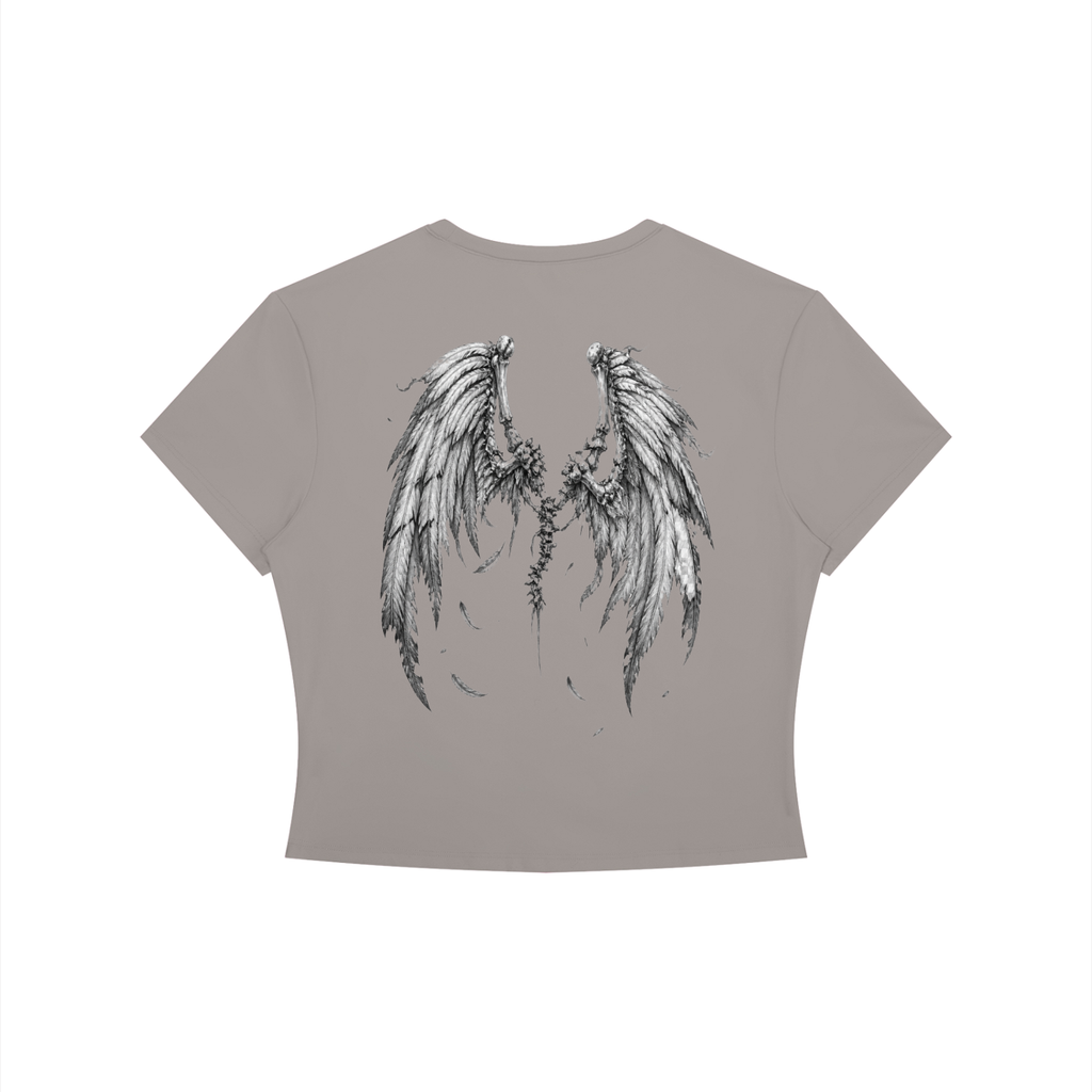 No Wings for The Wicked - Women's Crewneck Crop T-Shirt