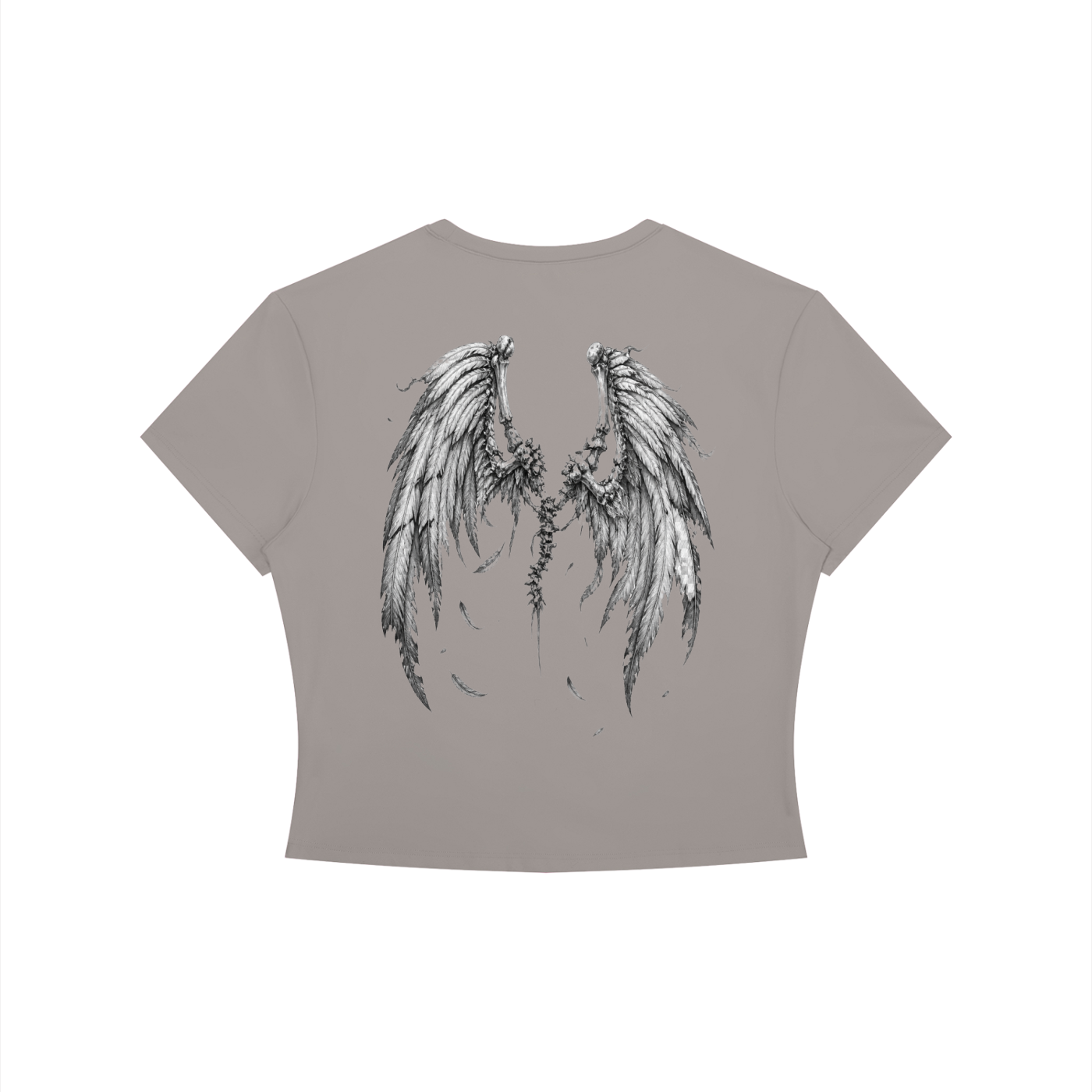 No Wings for The Wicked - Women's Crewneck Crop T-Shirt