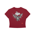 No Wings for The Wicked - Women's Crewneck Crop T-Shirt