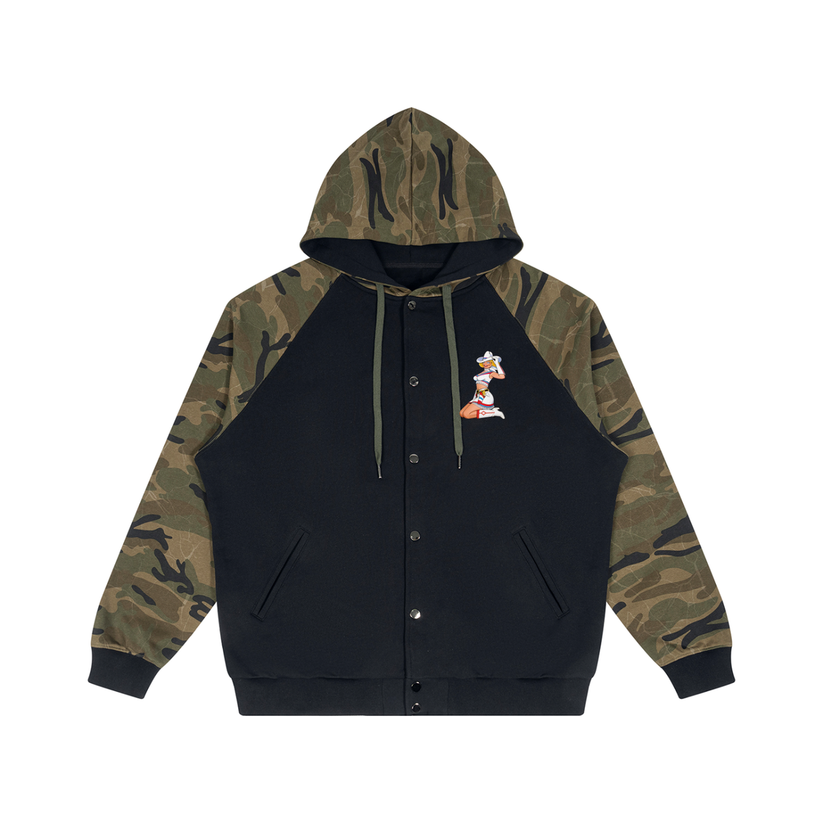 Camo Vickie Zip Hoodie