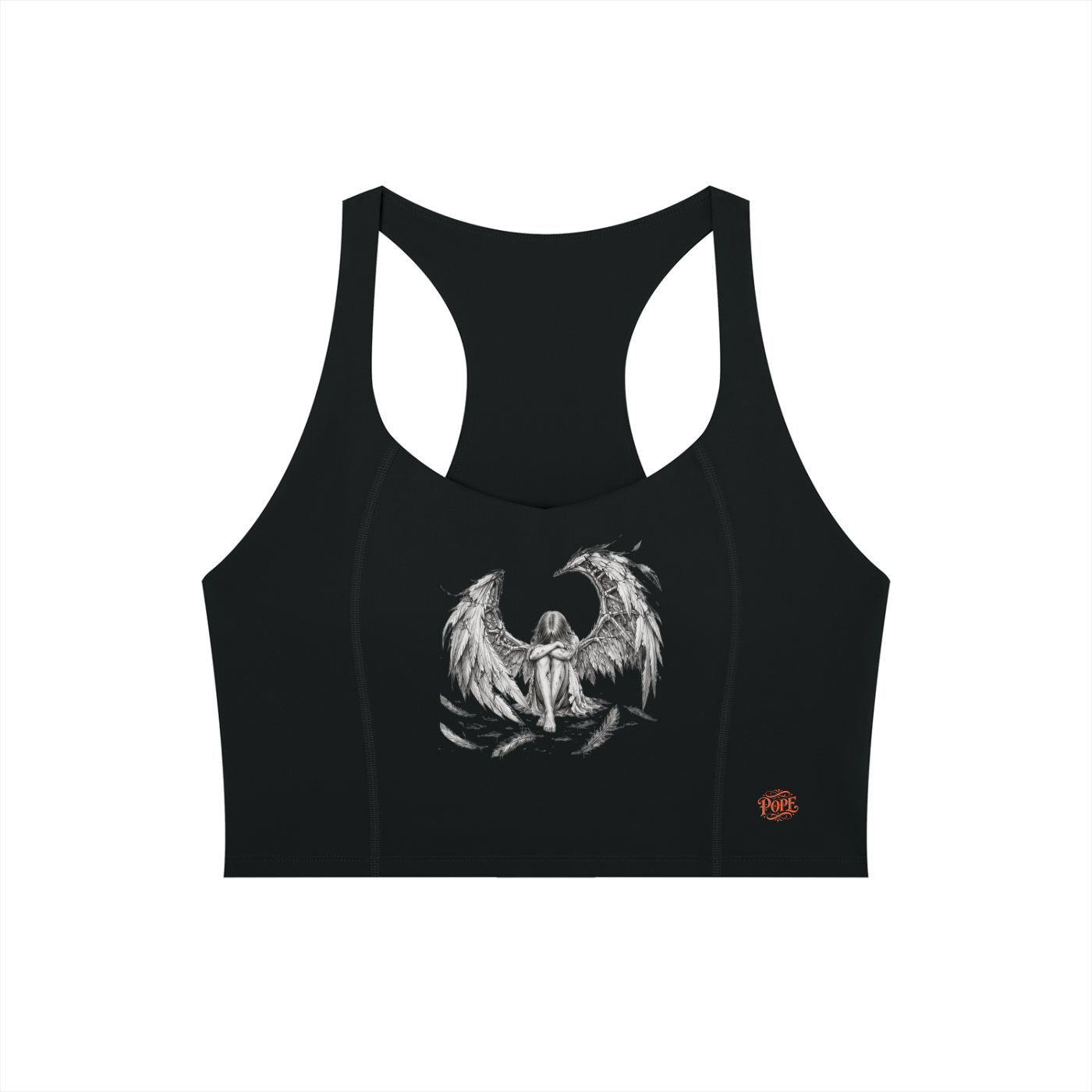 No Wings for the Wicked - Women’s Tight Paneling Yoga Tank Top