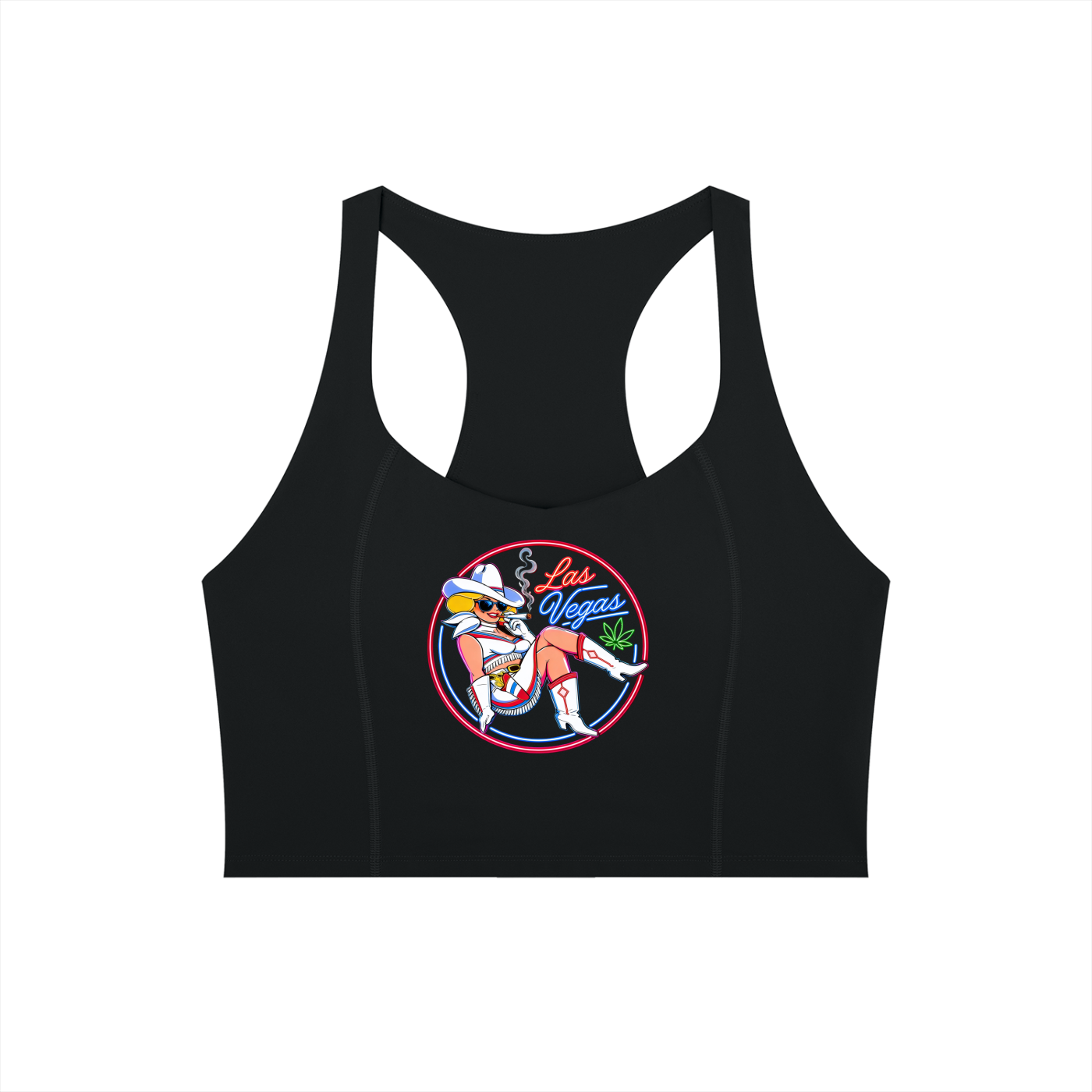 VV In The Bag We Trust - Women’s Tight Paneling Yoga Tank Top
