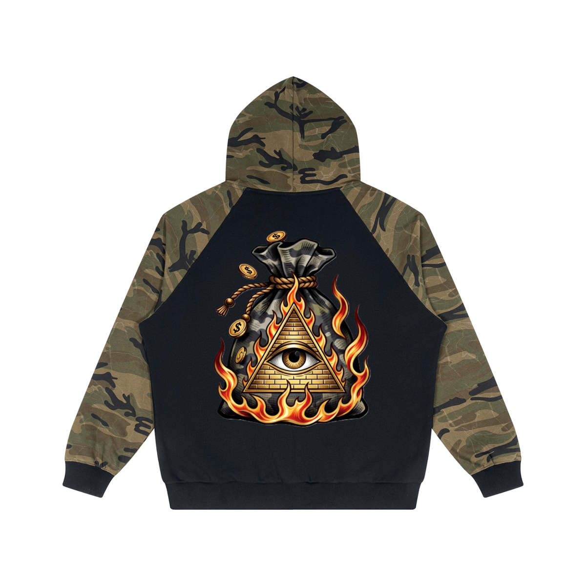 Camo Illuminati Zip Hoodie