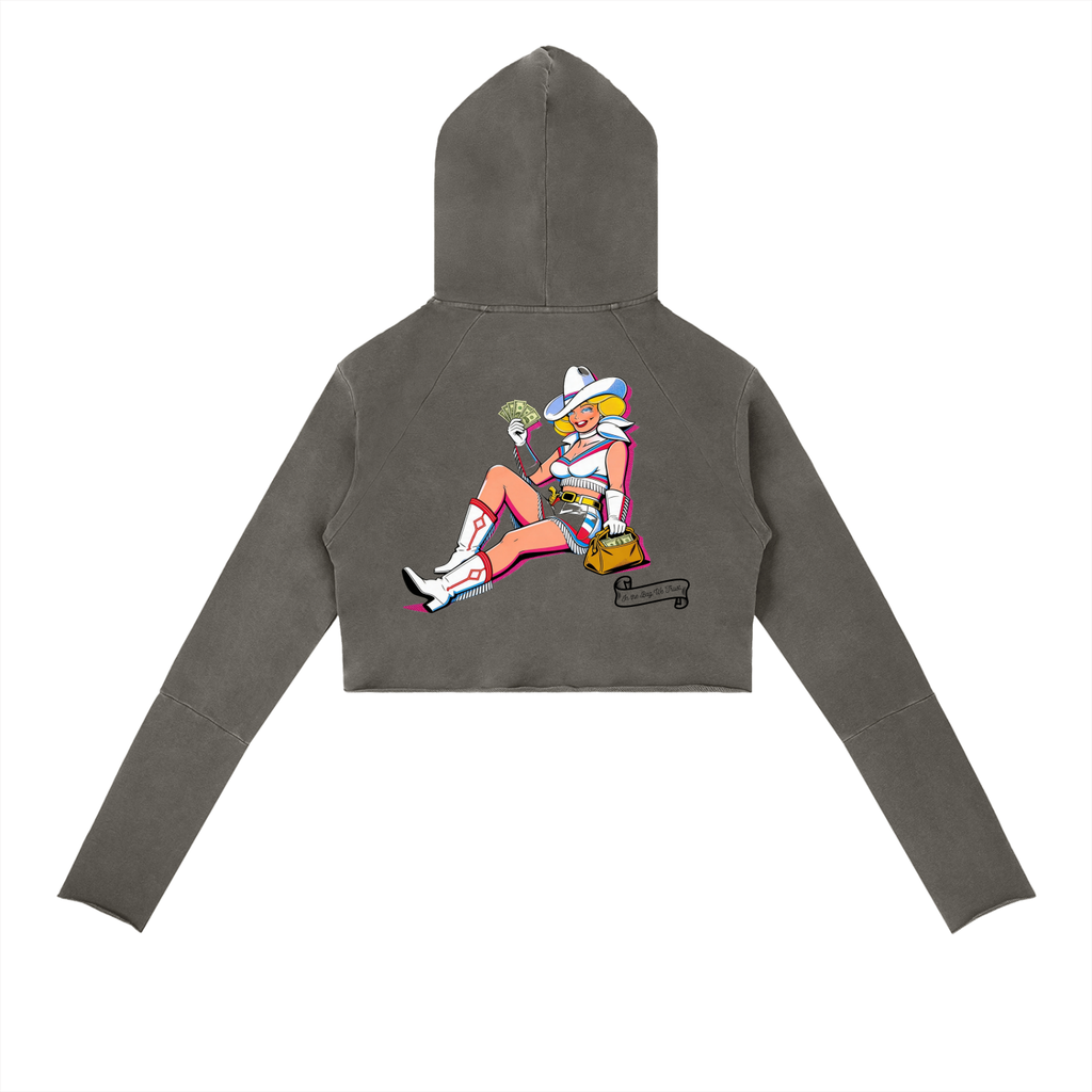 VV In The Bag We Trust - Vintage Washed Raw Edge Hoodie