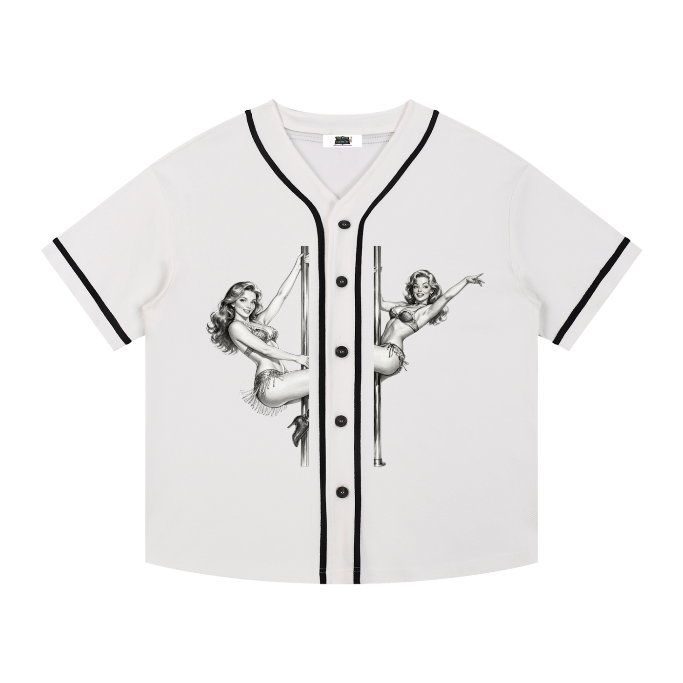 Desert Inn Contrast Piped Button-Up Jersey