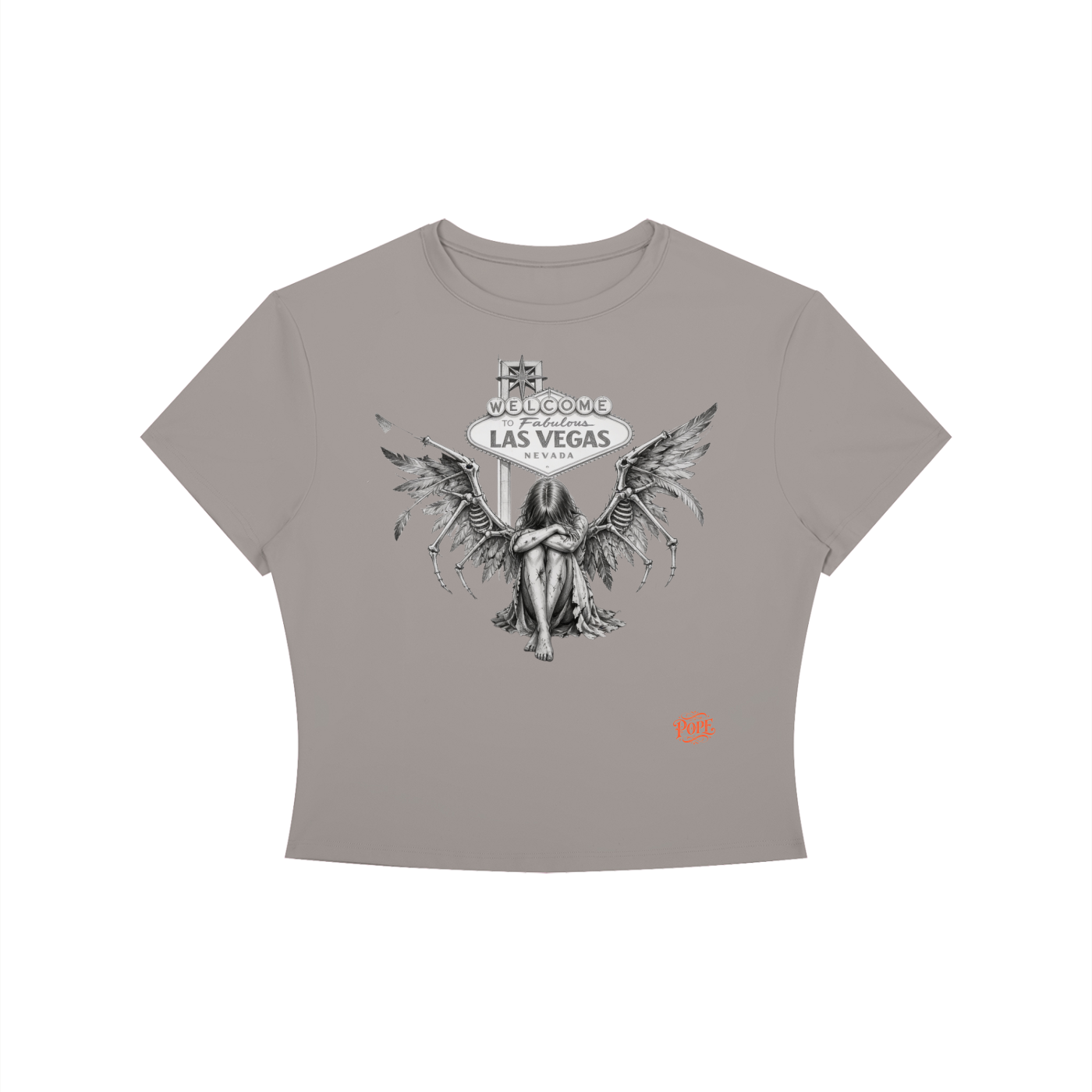 No Wings for The Wicked - Women's Crewneck Crop T-Shirt