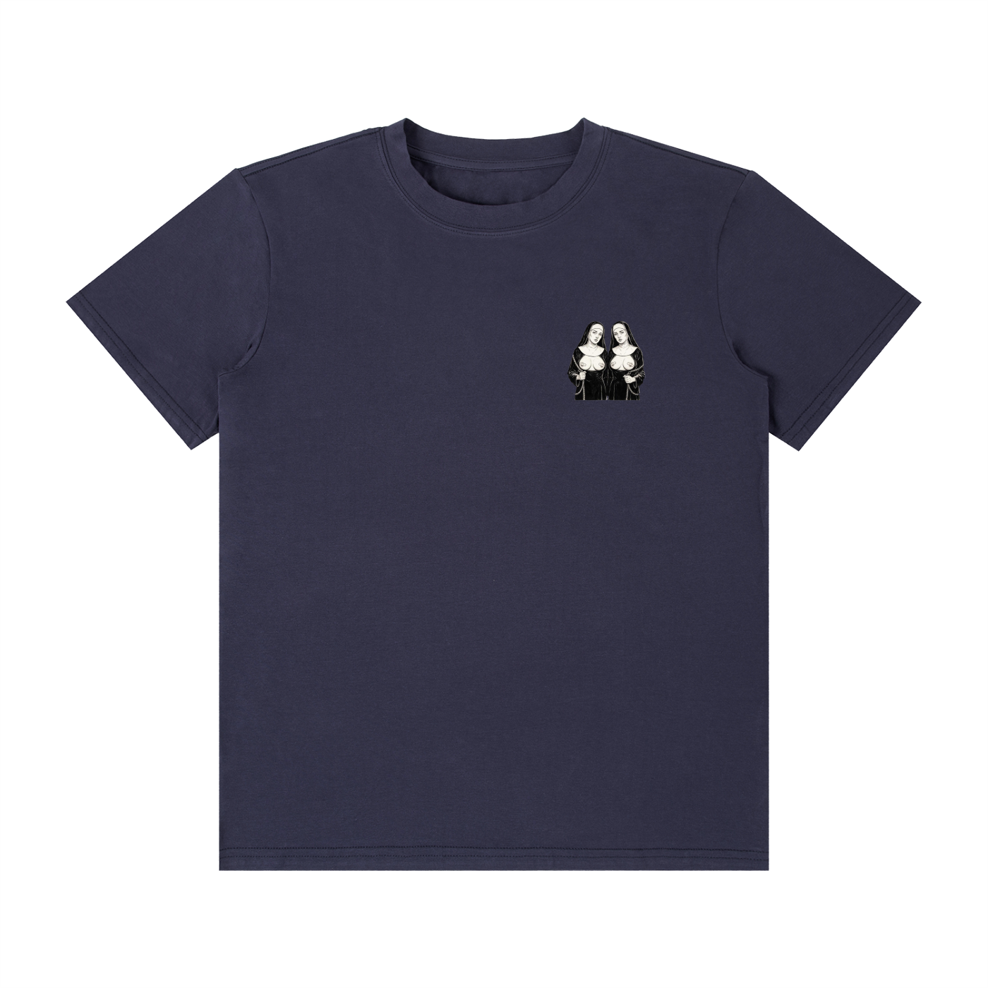 NUNS - Unisex Classic Crew Neck Cotton T-Shirt