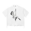 Snow Wash Raw-Hem Boxy T-shirt