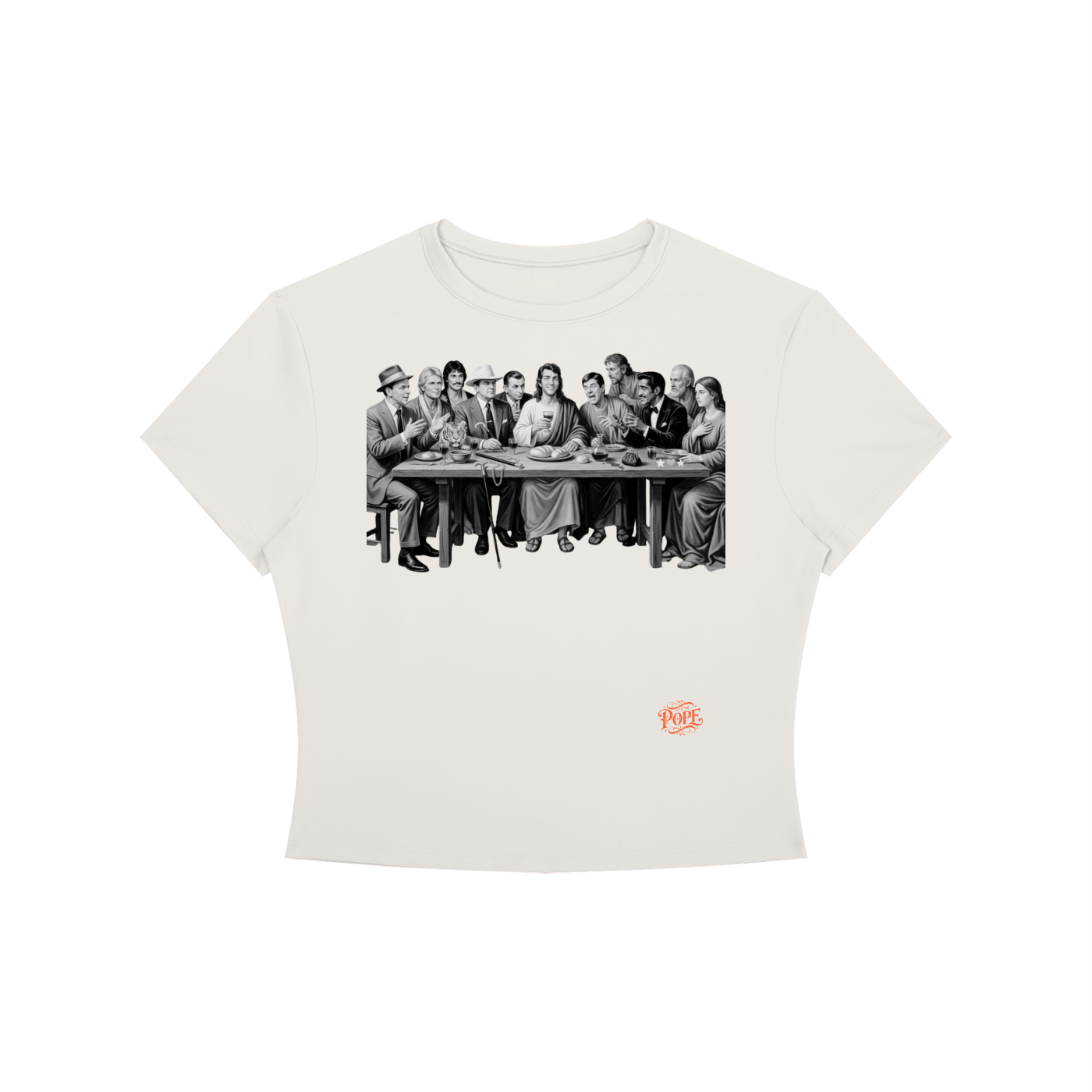The Last Supper - Women's Crewneck Crop T-Shirt