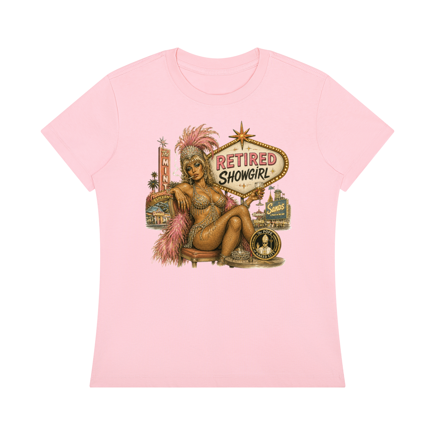 Retired Showgirl - Women's Regular Fit Crewneck T-Shirt