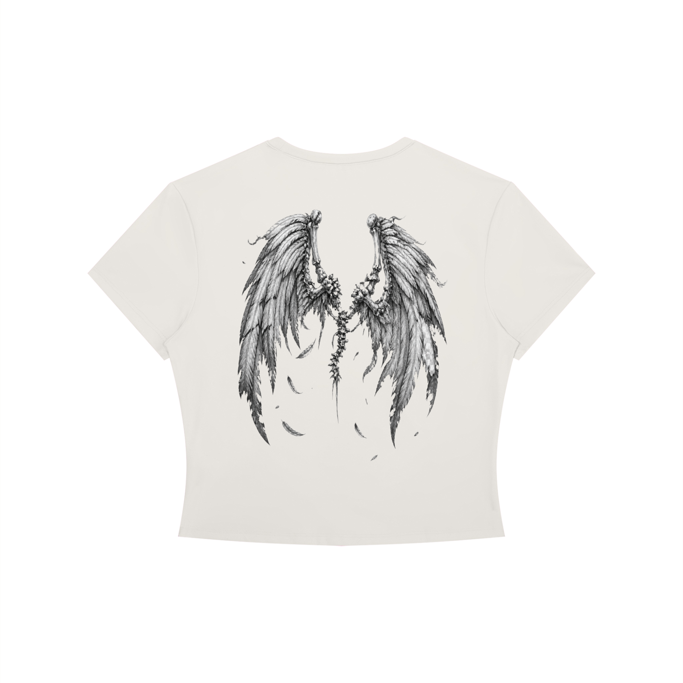 No Wings for The Wicked - Women's Crewneck Crop T-Shirt