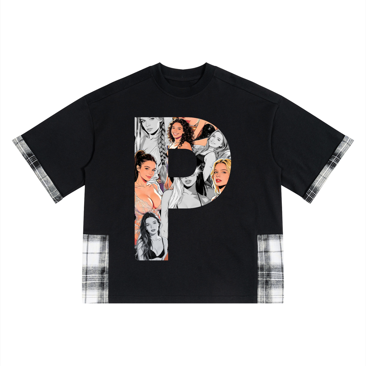 Double P Plaid Tee