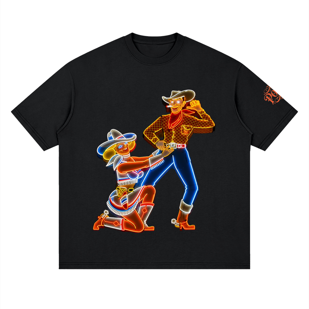 Lucky Pardner - Streetwear Loose Drop Shoulder T-Shirt