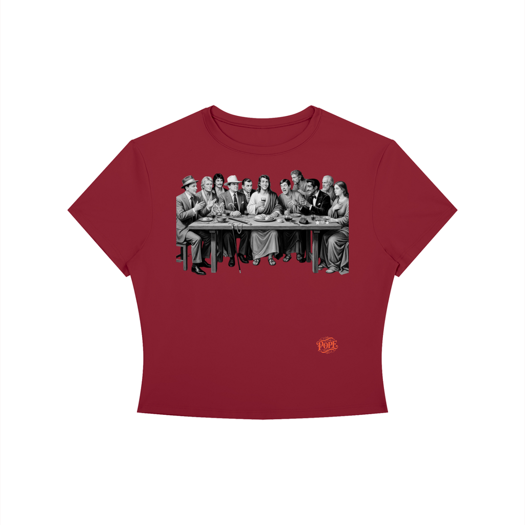 The Last Supper - Women's Crewneck Crop T-Shirt