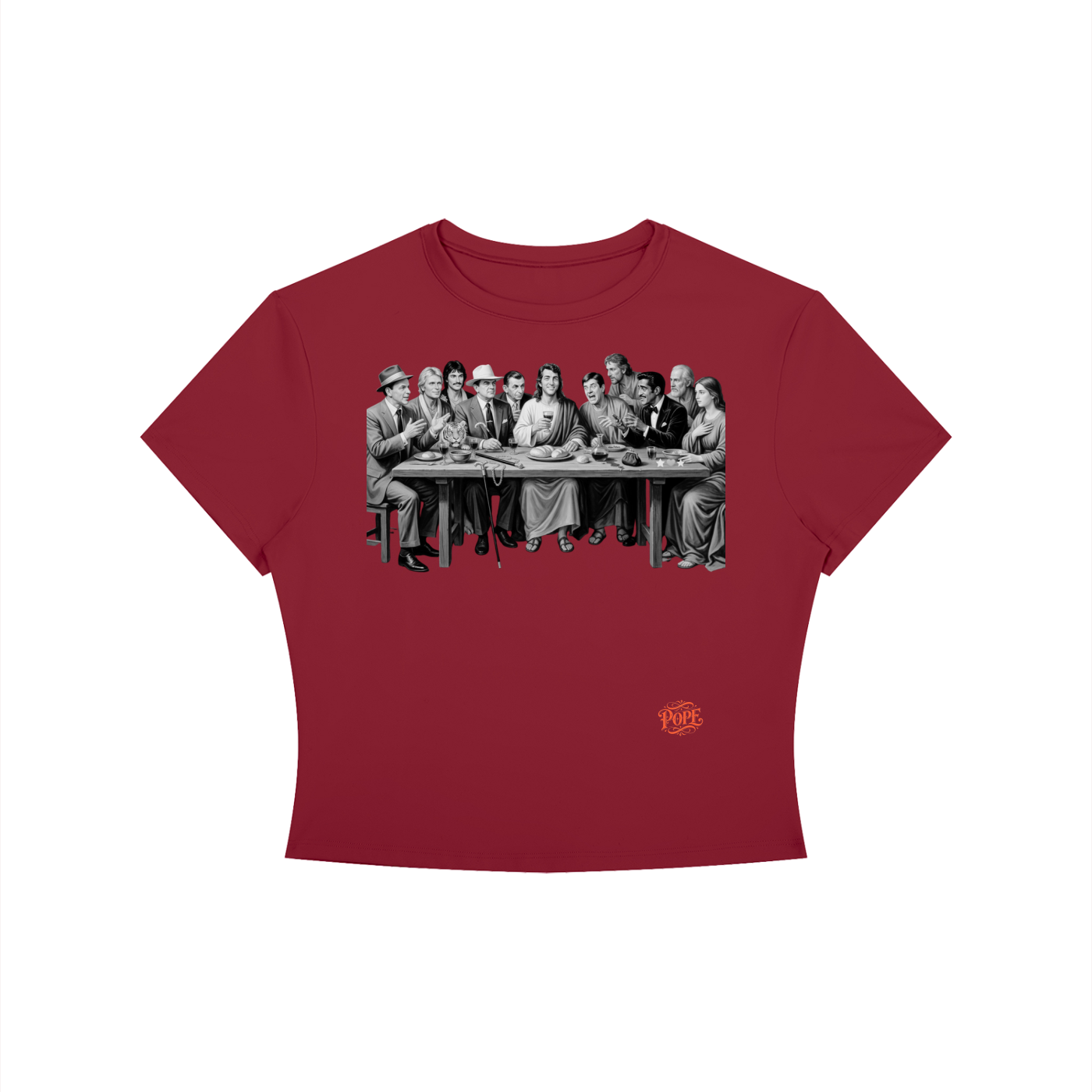 The Last Supper - Women's Crewneck Crop T-Shirt