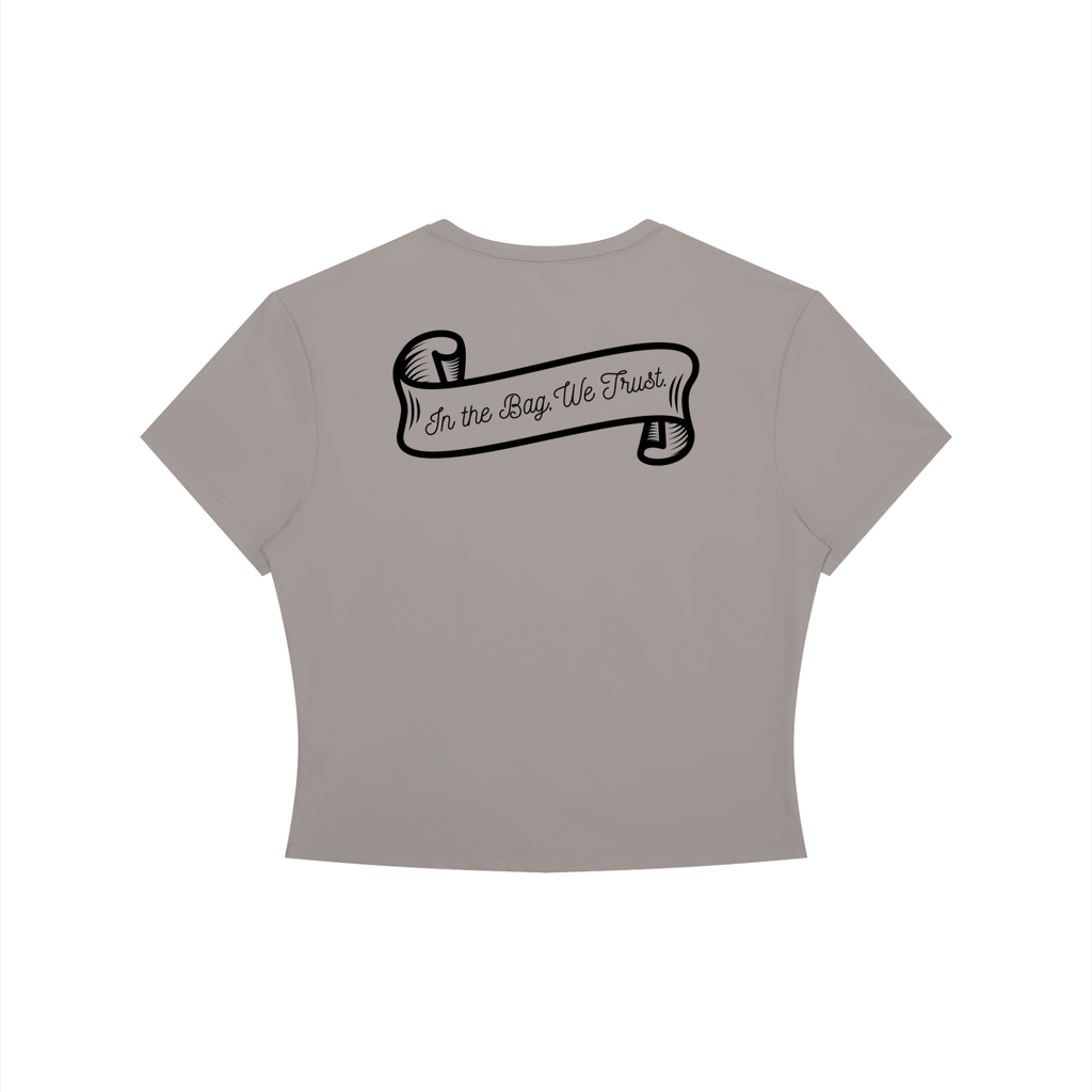 VV In The Bag We Trust - Women's Crewneck Crop T-Shirt