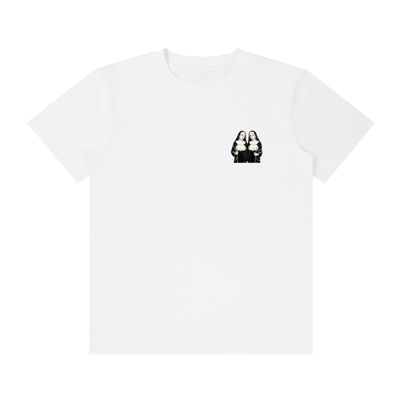 NUNS - Unisex Classic Crew Neck Cotton T-Shirt