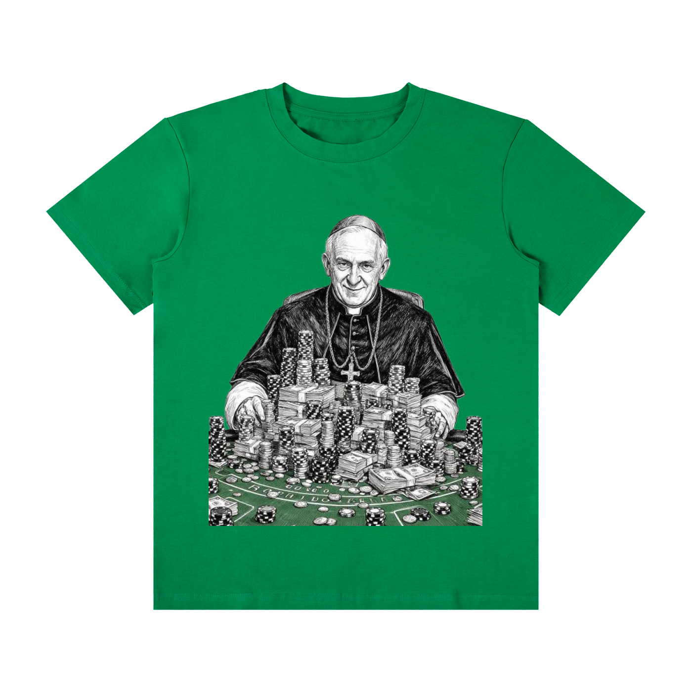 POPE Unisex Classic Crew Neck Cotton T-Shirt