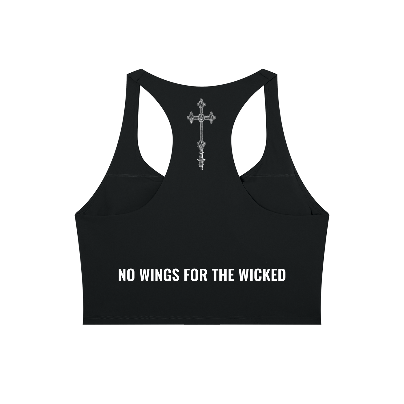No Wings for the Wicked - Women’s Tight Paneling Yoga Tank Top