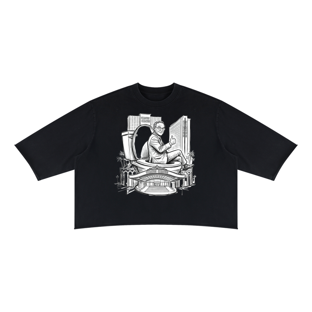 Not a Shithole - Unisex Mineral Wash Raw Hem Boxy T-Shirt