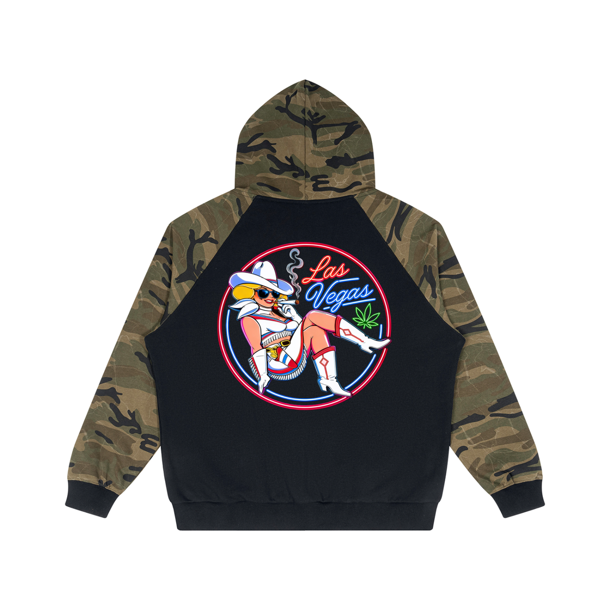 Camo Vickie Zip Hoodie