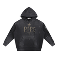 POPE - Vintage Washed Frayed Fleece Hoodie