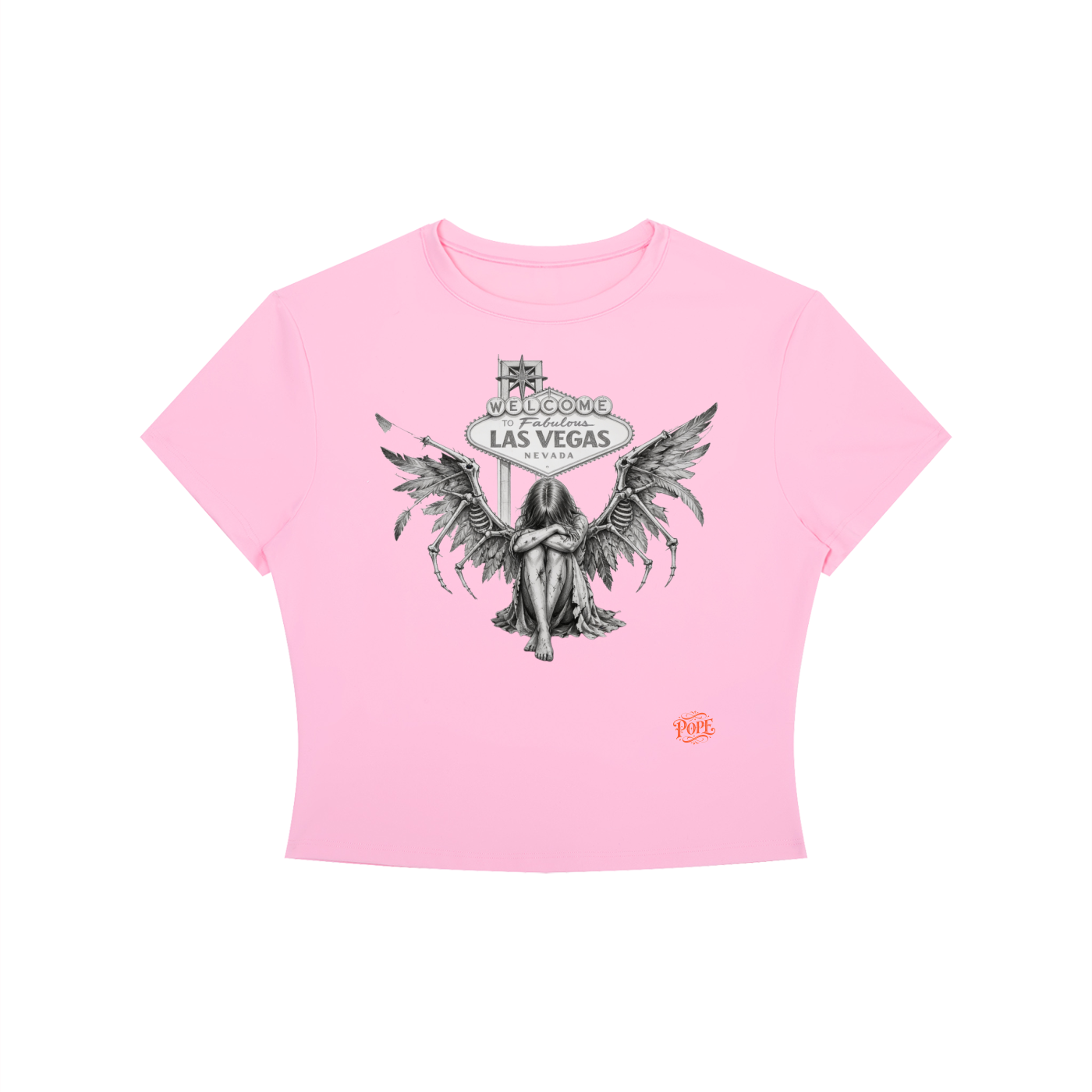 No Wings for The Wicked - Women's Crewneck Crop T-Shirt