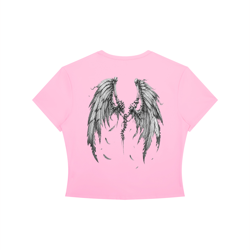 No Wings for The Wicked - Women's Crewneck Crop T-Shirt
