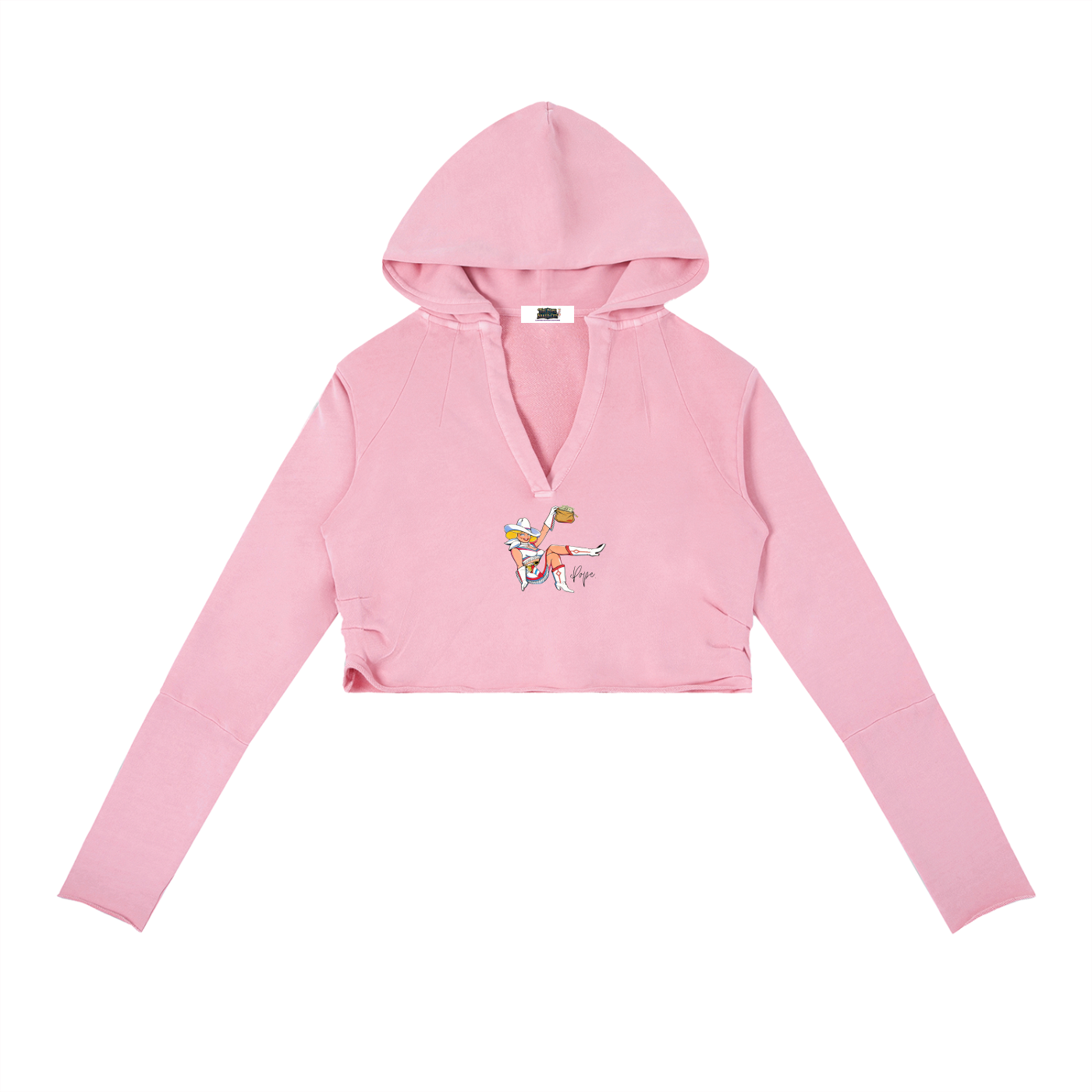 VV In The Bag We Trust - Vintage Washed Raw Edge Hoodie