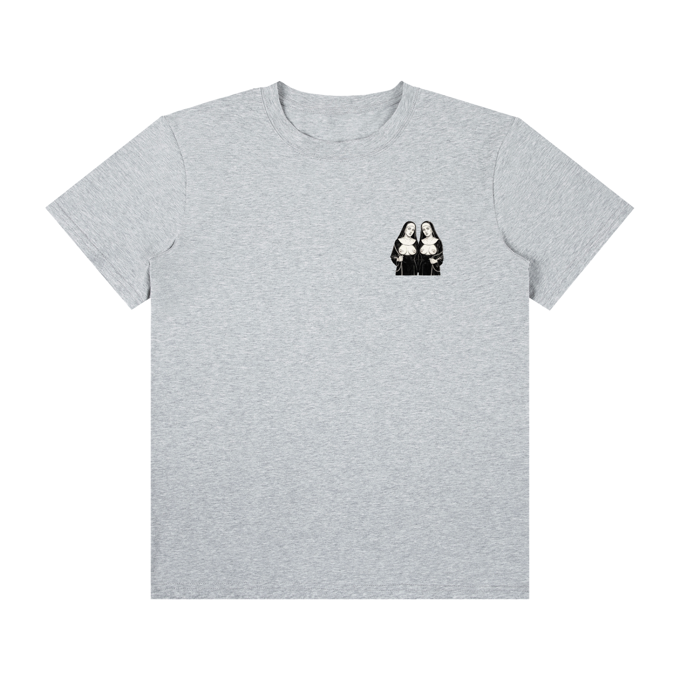 NUNS - Unisex Classic Crew Neck Cotton T-Shirt