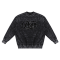 POPE - Snow Washed Hand-Frayed Sweatshirt