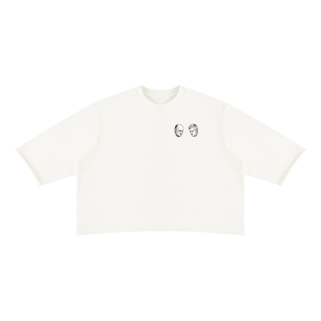 When Popes Play - Unisex Mineral Wash Raw Hem Boxy T-Shirt