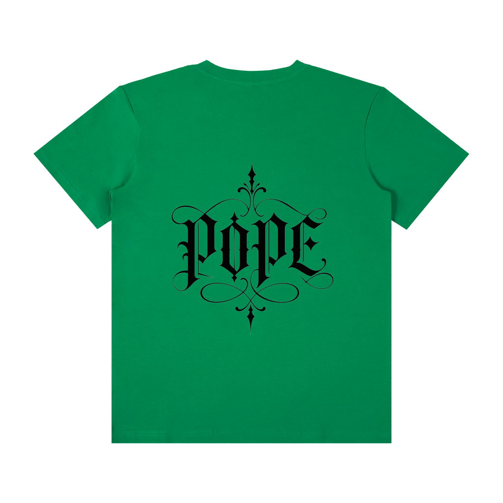 POPE Unisex Classic Crew Neck Cotton T-Shirt