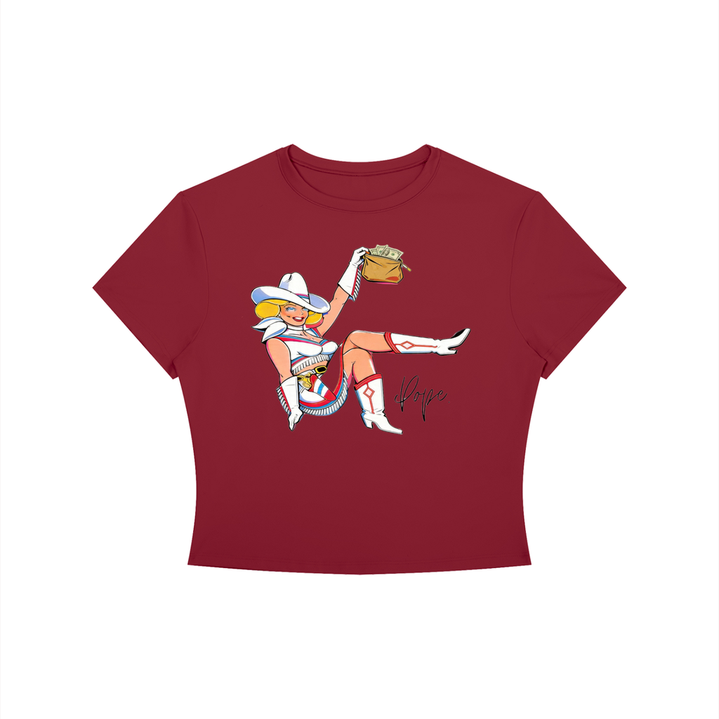 VV In The Bag We Trust - Women's Crewneck Crop T-Shirt
