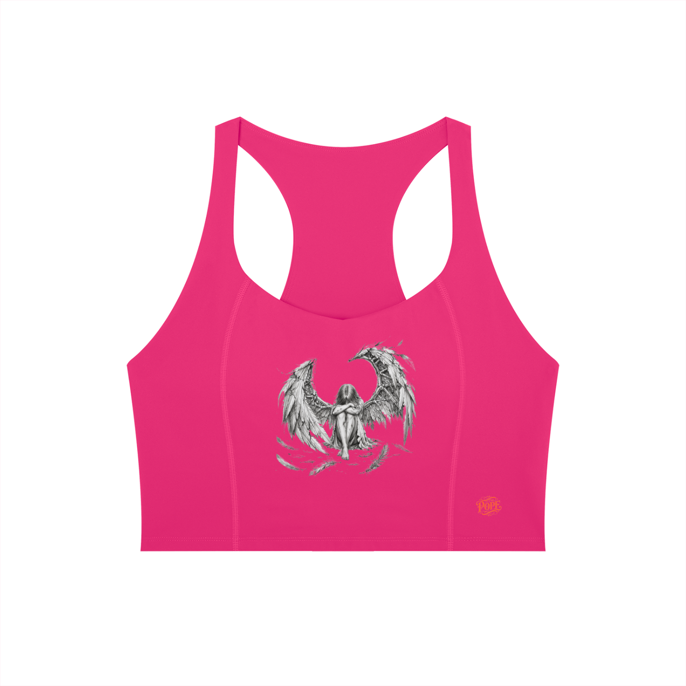 No Wings for the Wicked - Women’s Tight Paneling Yoga Tank Top